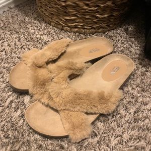 Mossimo Supply Co. Furry Sandals